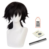 Halloweez Anime Giyuu Cosplay Wig - Synthetic Fiber with Adjustable Cap for Halloween - Halloweez